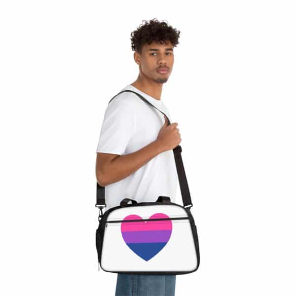 Bisexual Heart Fitness Handbag - Image 6