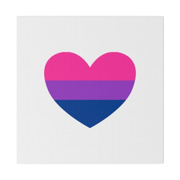 Bisexual Heart Matte Canvas, Stretched, 0.75" - Image 147
