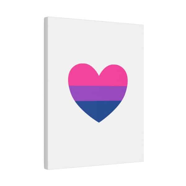 Bisexual Heart Matte Canvas, Stretched, 0.75" - Image 46