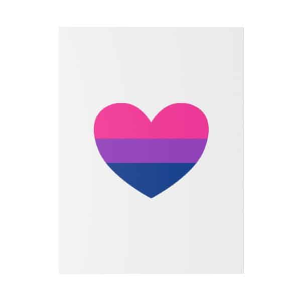 Bisexual Heart Matte Canvas, Stretched, 0.75" - Image 65