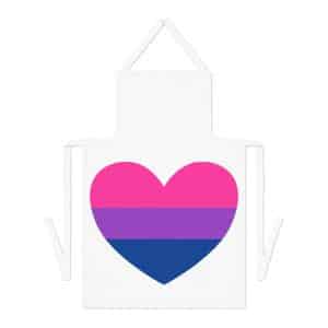 Bisexual Heart Adult Apron (AOP)