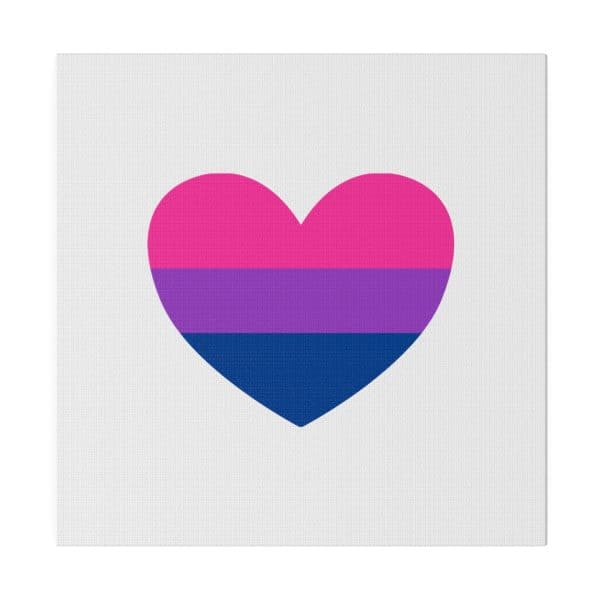 Bisexual Heart Matte Canvas, Stretched, 0.75" - Image 143