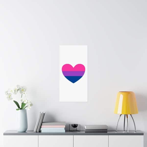Bisexual Heart Matte Vertical Posters - Image 200