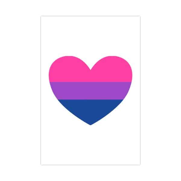 Bisexual Heart Matte Posters - Image 7