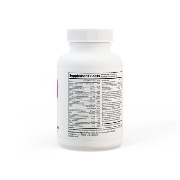 Bisexual Heart Multivitamin for Women Supplement (60 Capsules) - Image 3