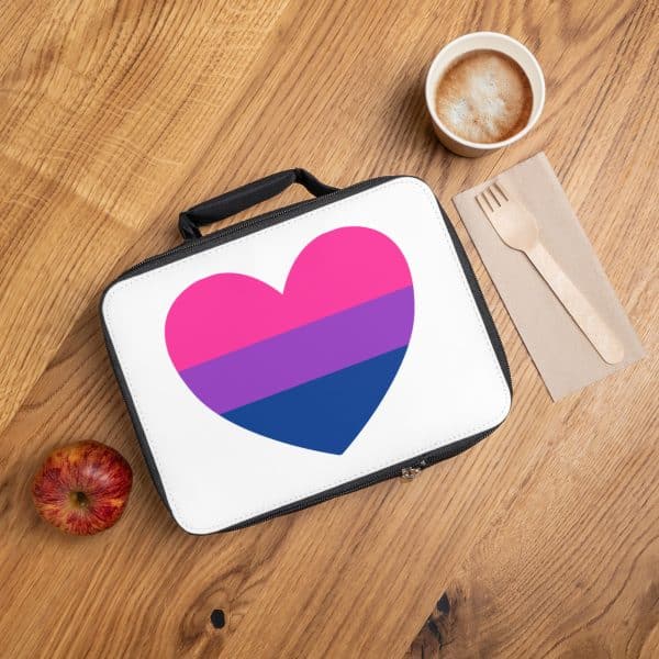 Bisexual Heart Lunch Bag - Image 2