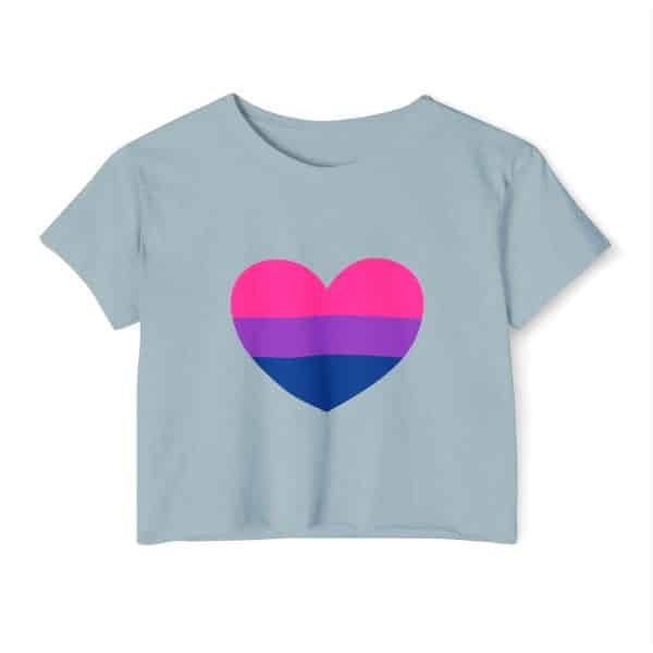 Bisexual Heart Women's Festival Crop Top - Image 26
