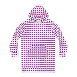 Bisexual Heart Women's Hoodie Dress (AOP)