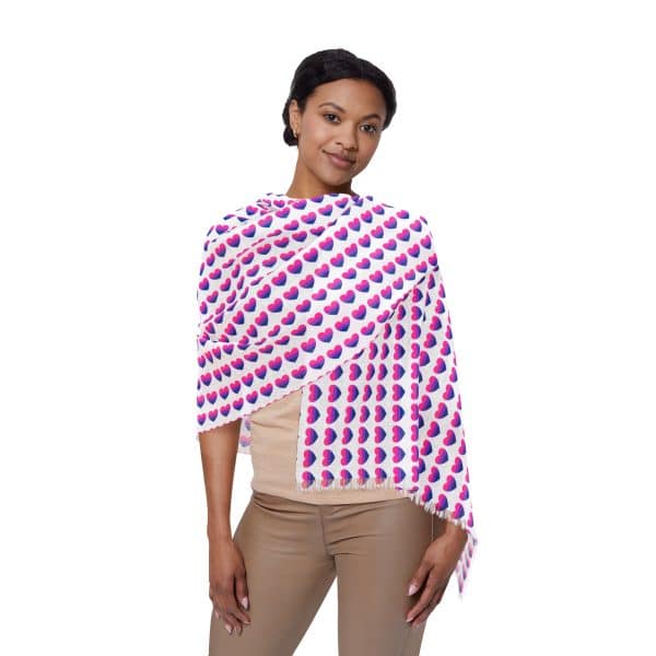 Bisexual Heart Light Scarf - Image 5
