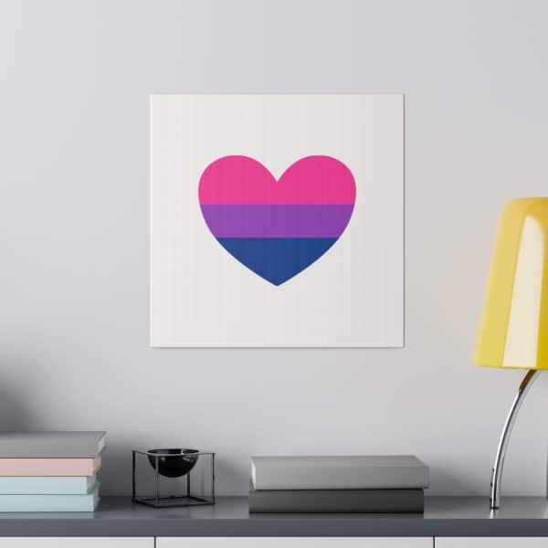 Bisexual Heart Matte Canvas, Stretched, 0.75" - Image 84