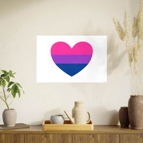 Bisexual Heart Photo Art Paper Posters - Image 63