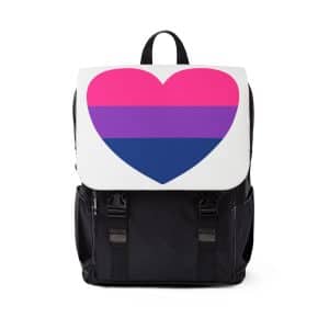 Bisexual Heart Unisex Casual Shoulder Backpack