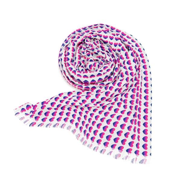 Bisexual Heart Light Scarf - Image 3