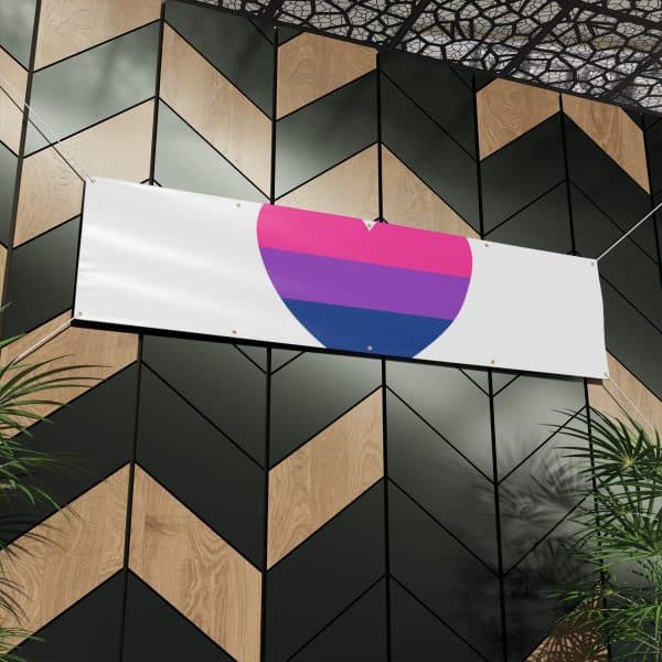 Bisexual Heart Matte Banner - Image 18
