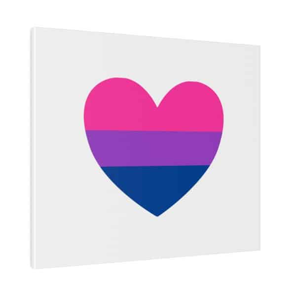 Bisexual Heart Matte Canvas, Stretched, 0.75" - Image 155