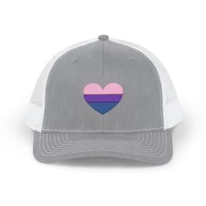 Bisexual Heart Snapback Trucker Cap