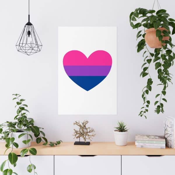 Bisexual Heart Matte Posters - Image 21