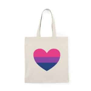 Bisexual Heart Natural Tote Bag