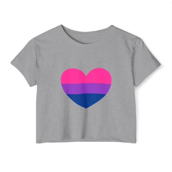 Bisexual Heart Women's Festival Crop Top - Image 11