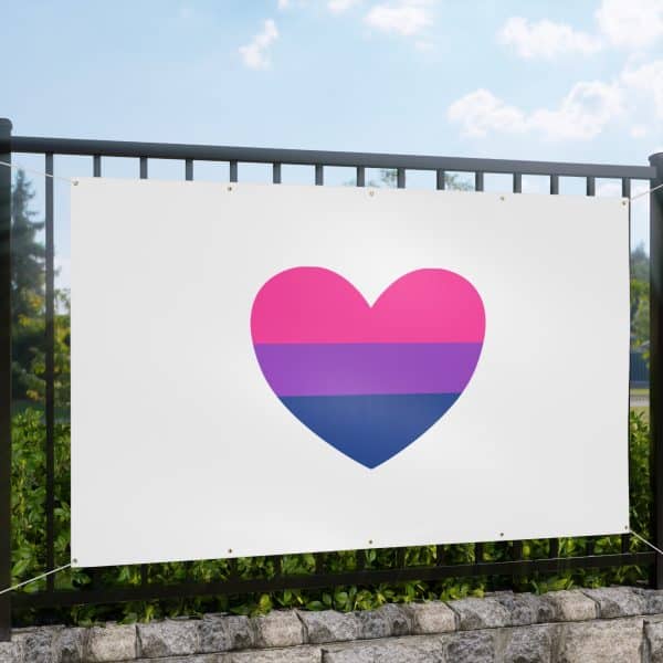 Bisexual Heart Matte Banner - Image 23