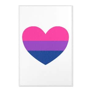 Bisexual Heart Area Rugs