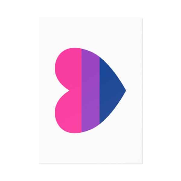 Bisexual Heart Fine Art Postcards - Image 2