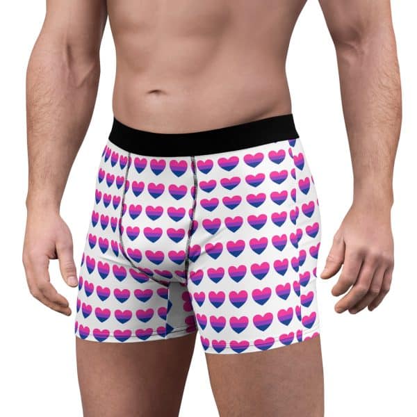 Bisexual Heart Men's Boxer Briefs (AOP) - Image 5