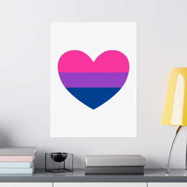 Bisexual Heart Matte Vertical Posters - Image 40