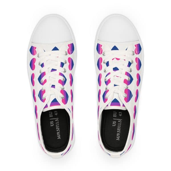 Bisexual Heart Men's Low Top Sneakers - Image 10