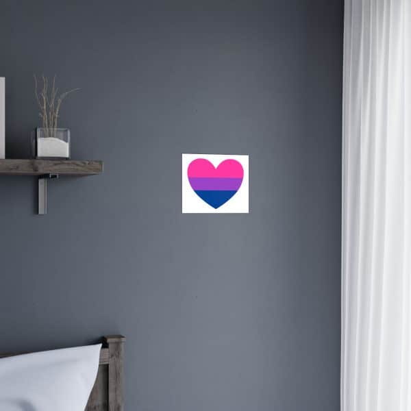Bisexual Heart Matte Posters - Image 23