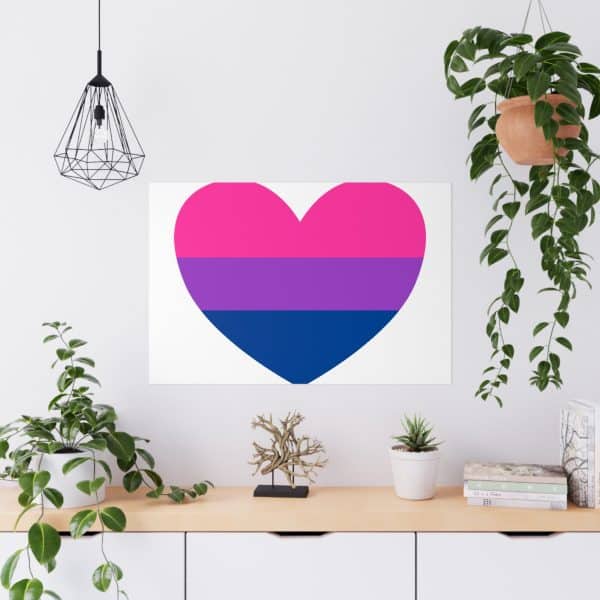 Bisexual Heart Matte Posters - Image 42