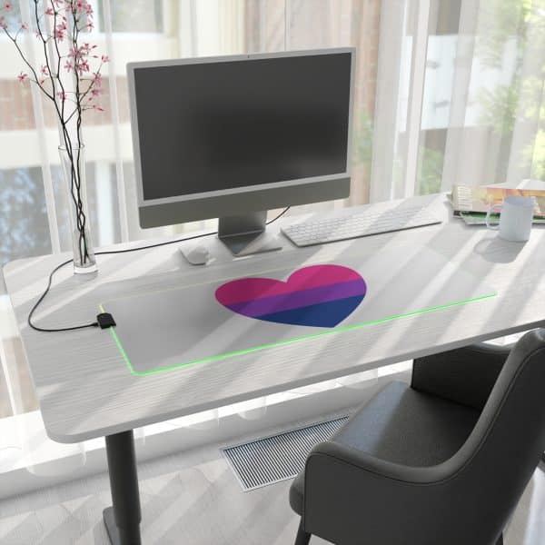 Bisexual Heart LED Gaming Mouse Pad - Image 21