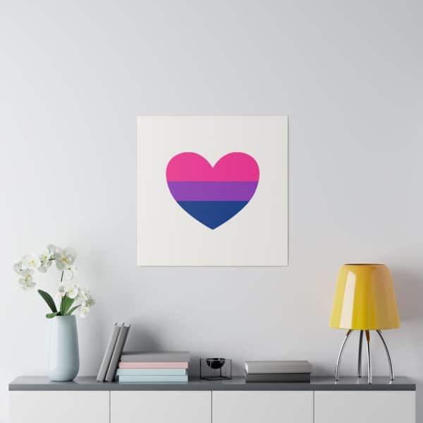 Bisexual Heart Matte Canvas, Stretched, 0.75" - Image 163