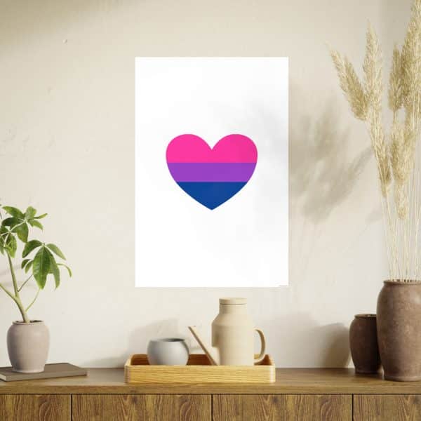 Bisexual Heart Photo Art Paper Posters - Image 93