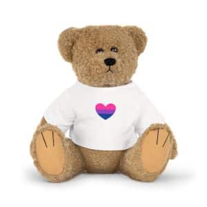 Bisexual Heart Plush Toy with T-Shirt