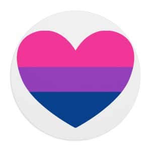 Bisexual Heart Mouse Pad