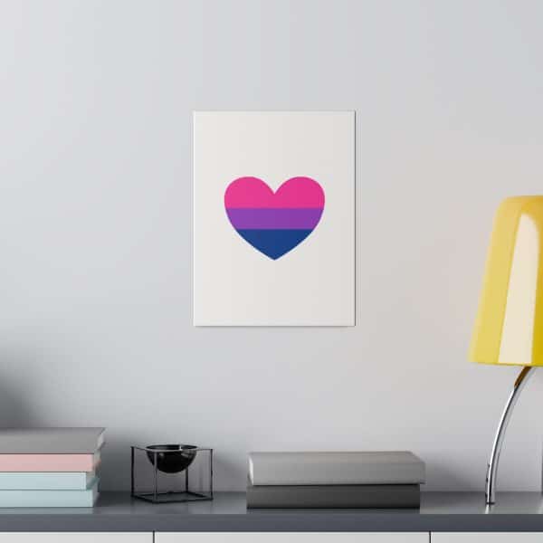 Bisexual Heart Matte Canvas, Stretched, 0.75" - Image 44