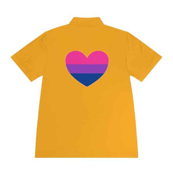 Bisexual Heart Men's Sport Polo Shirt - Image 11