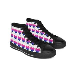 Bisexual Heart Women's Classic Sneakers