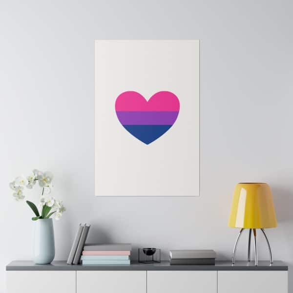 Bisexual Heart Matte Canvas, Stretched, 0.75" - Image 64