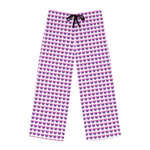 Bisexual Heart Men's Pajama Pants (AOP)