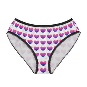 Bisexual Heart Women's Briefs (AOP)