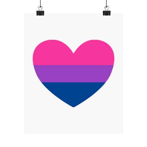 Bisexual Heart Matte Vertical Posters - Image 49