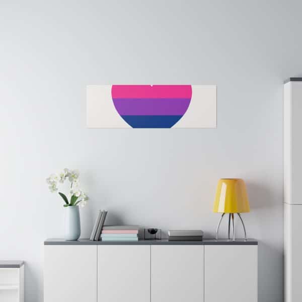 Bisexual Heart Matte Canvas, Stretched, 0.75" - Image 123