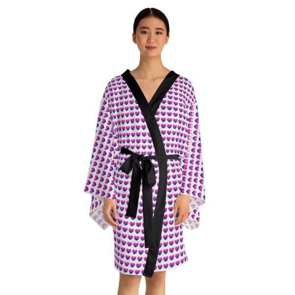 Bisexual Heart Long Sleeve Kimono Robe (AOP) - Image 4