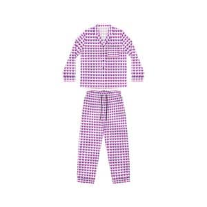 Bisexual Heart Women's Satin Pajamas (AOP)