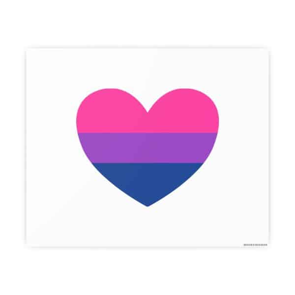 Bisexual Heart Photo Art Paper Posters - Image 7