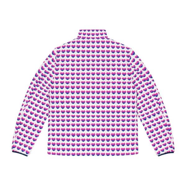 Bisexual Heart Men's Puffer Jacket (AOP) - Image 8
