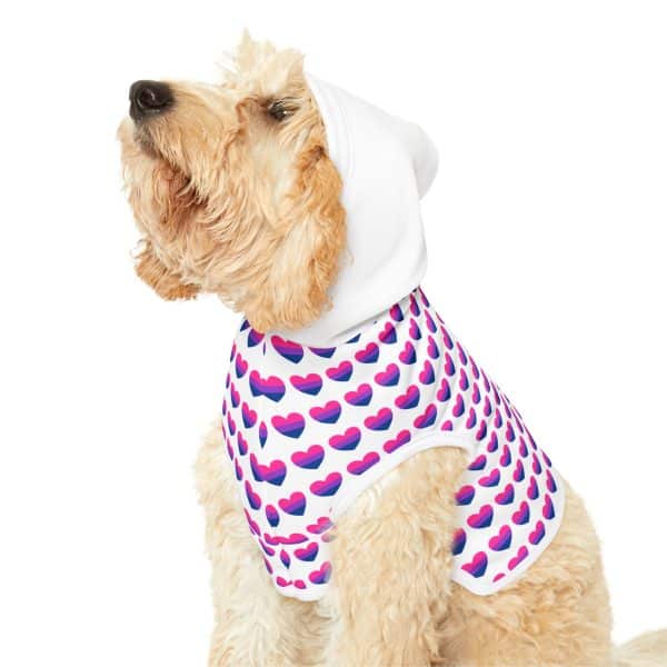 Bisexual Heart Pet Hoodie - Image 16