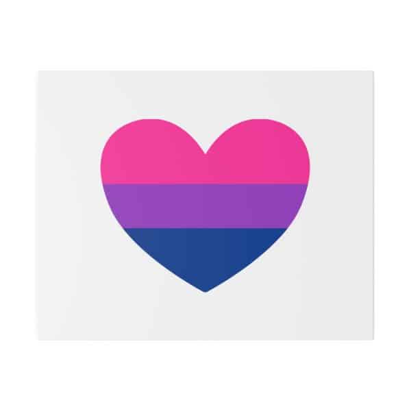Bisexual Heart Matte Canvas, Stretched, 0.75" - Image 117